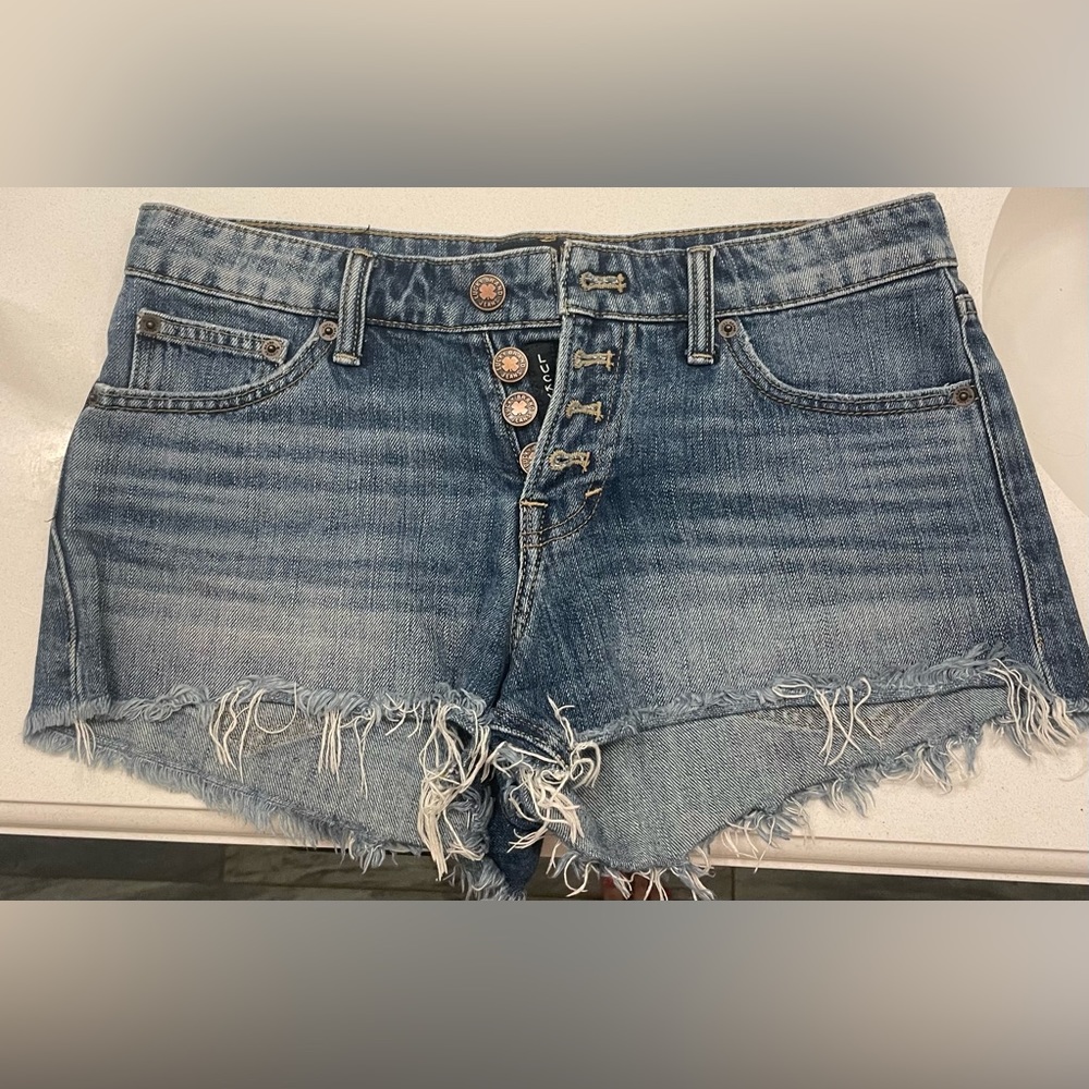 Lucky Brand cut off jean shorts. Size 0.